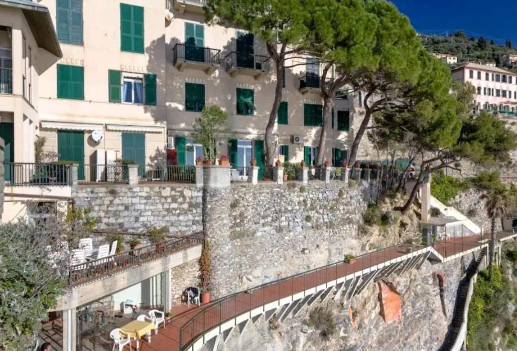 Pieve Ligure A Picco Sul Mare Con Piscina Villa Regina Extérieur photo