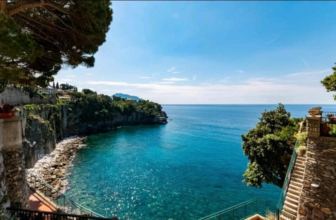 Pieve Ligure A Picco Sul Mare Con Piscina Villa Regina Extérieur photo