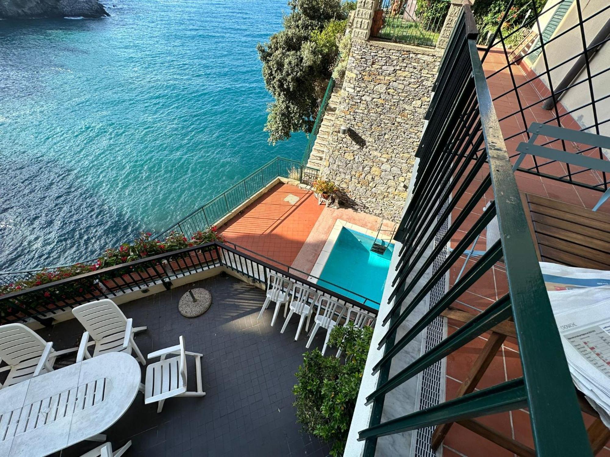Pieve Ligure A Picco Sul Mare Con Piscina Villa Regina Extérieur photo